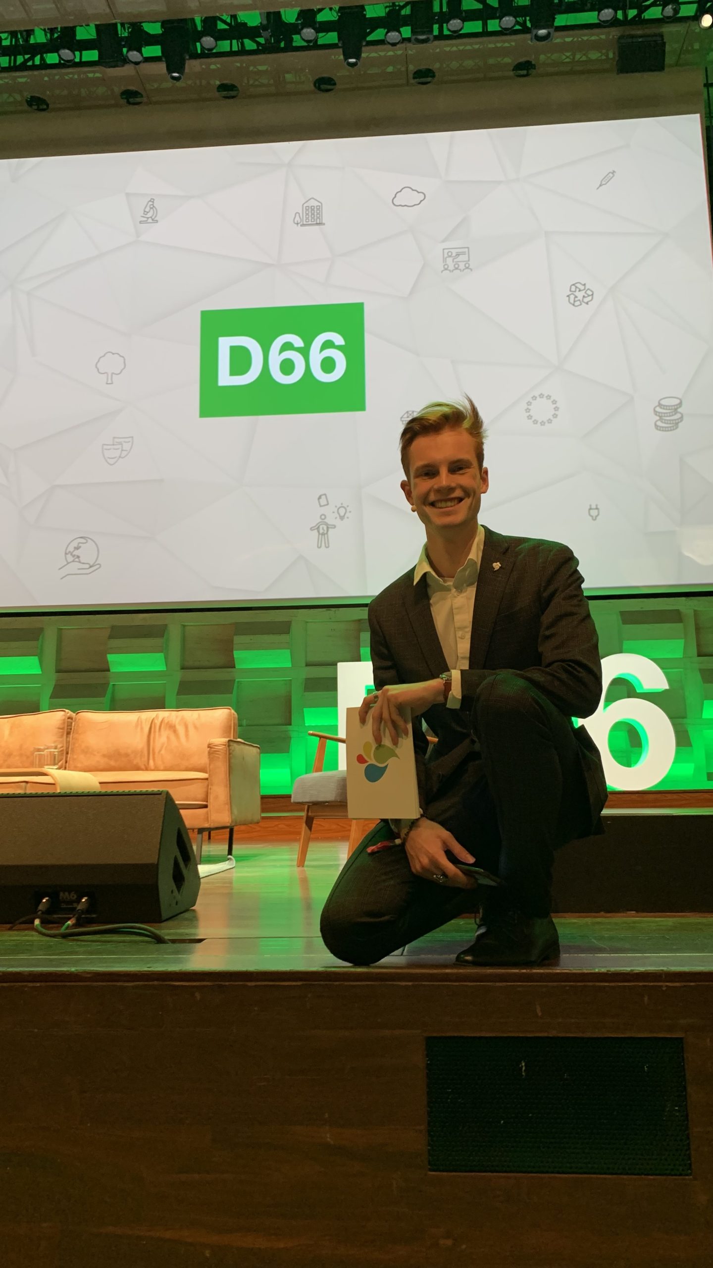 Kalle op het D66 congres!